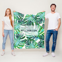 Elegant Tropical Greenery Hawaii Leaf