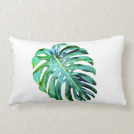 Elegant Tropical Hawaii Monstera Leaf Modern Kussen