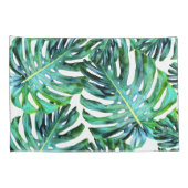 Elegant Tropical Hawaii Monstera Leaf Photography Kussensloop (Achterkant-Rechts)