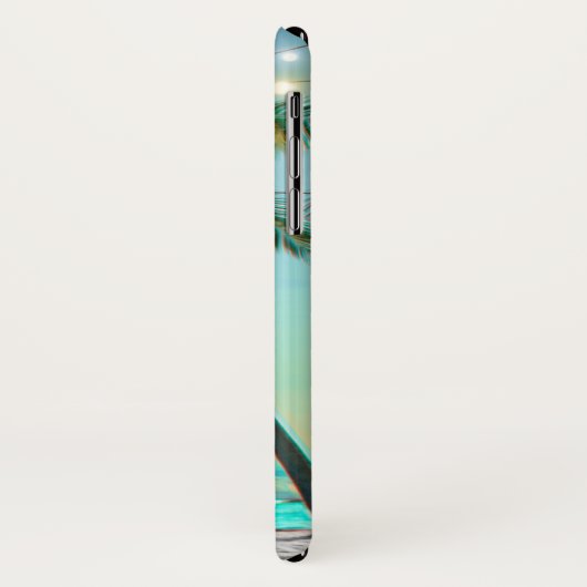 Elegant Tropical Hawaiian Beach palms lights Case-Mate iPhone Case (Achterkant/links)