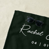 Elegant Tropical Hummingbird Floral Summer Wedding Strandlaken (In situ)