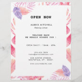 Elegant Tropical Interior Designer Flyer (Achterkant)