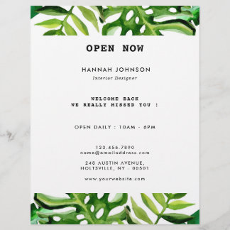 Elegant Tropical Interior Designer Flyer