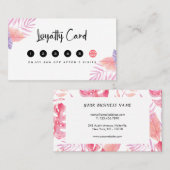 Elegant Tropical Interior Designer Klantenkaartje (Voorkant / Achterkant)