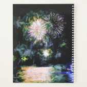 Elegant Tropical Island Waterverf Mijn Evenement C Planner (Achterkant)