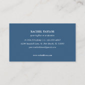 Elegant Tropical Jellyfish roze blauw strand kust Visitekaartje (Achterkant)