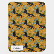 Elegant Tropical Jungle Big Blank Cat Maximalist