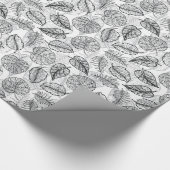 Elegant Tropical Leaf Pattern Cadeaupapier (Hoek)