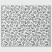 Elegant Tropical Leaf Pattern Cadeaupapier (Vlak)