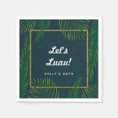 Elegant Tropical Luau Napkins Servetten (Voorkant)
