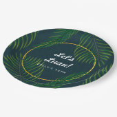 Elegant Tropical Luau Paper Borden Papieren Bordje (Gekanteld)