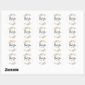 Elegant Tropical Makeup Artist Ronde Sticker (Vel)