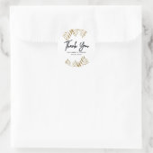 Elegant Tropical Makeup Artist Ronde Sticker (Tas)