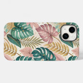 Elegant Tropical Monsteras Boho Case-Mate iPhone Case (Achterkant (horizontaal))