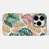 Elegant Tropical Monsteras Boho Case-Mate iPhone Case (Achterkant (horizontaal))