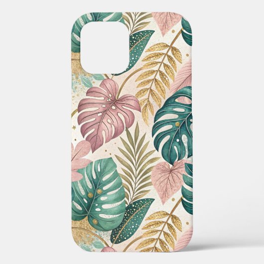 Elegant Tropical Monsteras Boho Case-Mate iPhone Case (Achterkant)