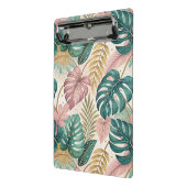 Elegant Tropical Monsteras Boho Mini Klembord (Angled2)