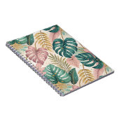 Elegant Tropical Monsteras Boho Notitieboek (Rechterzijde)