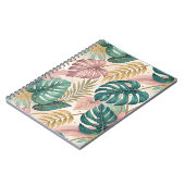 Elegant Tropical Monsteras Boho Notitieboek (Linkerzijde)