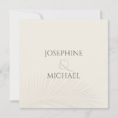 Elegant Tropical Photo Save the Date Notice Kaart (Achterkant)