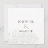 Elegant Tropical Photo Save the Date Notice Kaart (Achterkant)