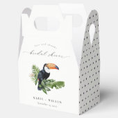 Elegant Tropical Rainforest Toucan Vrijgezellenfee Bedankdoosjes (Geopend)