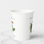 Elegant Tropical Rainforest Toucan Vrijgezellenfee Papieren Bekers (Rechts)