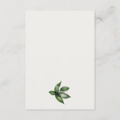 Elegant Tropical Rainforest Toucan Wedding Details Informatiekaartje (Achterkant)