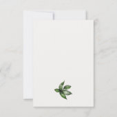 Elegant Tropical Rainforest Toucan Wedding RSVP Kaartje (Achterkant)