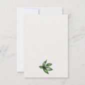 Elegant Tropical Rainforest Toucan Wedding RSVP Kaartje (Achterkant)