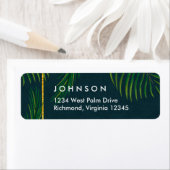 Elegant Tropical Return Address Labels (Insitu)