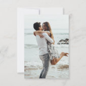 Elegant Tropical Save the Date Wedding Photo Card (Achterkant)