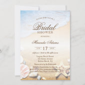 Elegant Tropical Starfish Beach Vrijgezellenfeest Kaart (Voorkant)