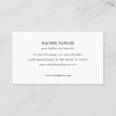 Elegant Tropical Starfish blue Beach Coastal Busin Visitekaartje (Achterkant)