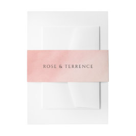 Elegant Tropical Sunset Watercolor Wedding Uitnodigingen Wikkel