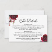 Elegant Tropical Wedding Details invoegen Kaart (Voorkant)