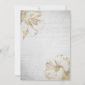 Elegant Tropisch 50ste Verjaardagsfeest Kaart (Achterkant)