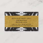 Elegant tropisch Abstract ananas Visitekaartje (Achterkant)