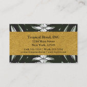 Elegant tropisch Abstract ananas Visitekaartje (Achterkant)