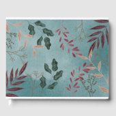 Elegant tropisch botanisch gastenboek (Voorkant)