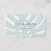 Elegant tropisch botanisch monsterblad visitekaartje (Voorkant)