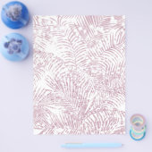 Elegant tropisch donkerroze neuspalmboom flyer (Enkel)