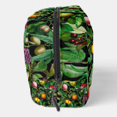 Elegant tropisch fruit zwart patroon monogram toilettasje (Rechts)