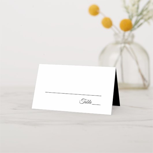 Elegant Tropisch Goud Palm Boom Script Bruiloft Plaatskaartje (Achterkant)