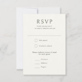 Elegant Tropisch Groen  Stijl Bruiloft RSVP Kaartje (Voorkant)