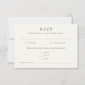 Elegant Tropisch Groen  Stijl Bruiloft RSVP Kaartje (Voorkant)