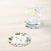 Elegant tropisch monstera vrijgezellenfeest kartonnen onderzetters (Insitu)