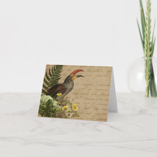 Elegant Tropisch Notitiekaartje (Voorkant)