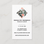 Elegant Tropisch Oerwoud Groen Modern Visitekaartje (Achterkant)