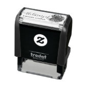 Elegant tropisch palmblad aangepaste bibliotheek b zelfinktende stempel (Product)